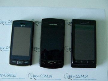 LG GM360 Bali, Motorola Milestone, Samsung Wave